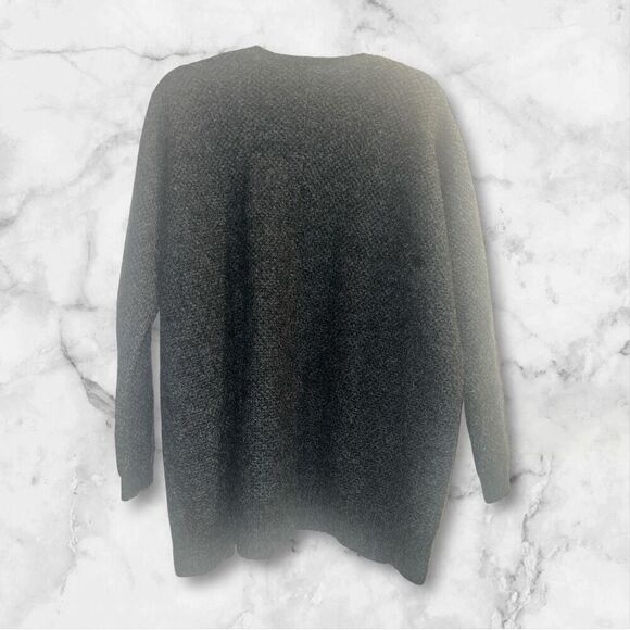 ✨Express Women's Knitted Wool Blend Open Long Sleeve Grey/Black Sz L Cardigan✨ - Picture 5 of 9